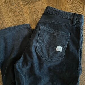 Eddie Bauer Mens Corduroy Pants Navy Blue